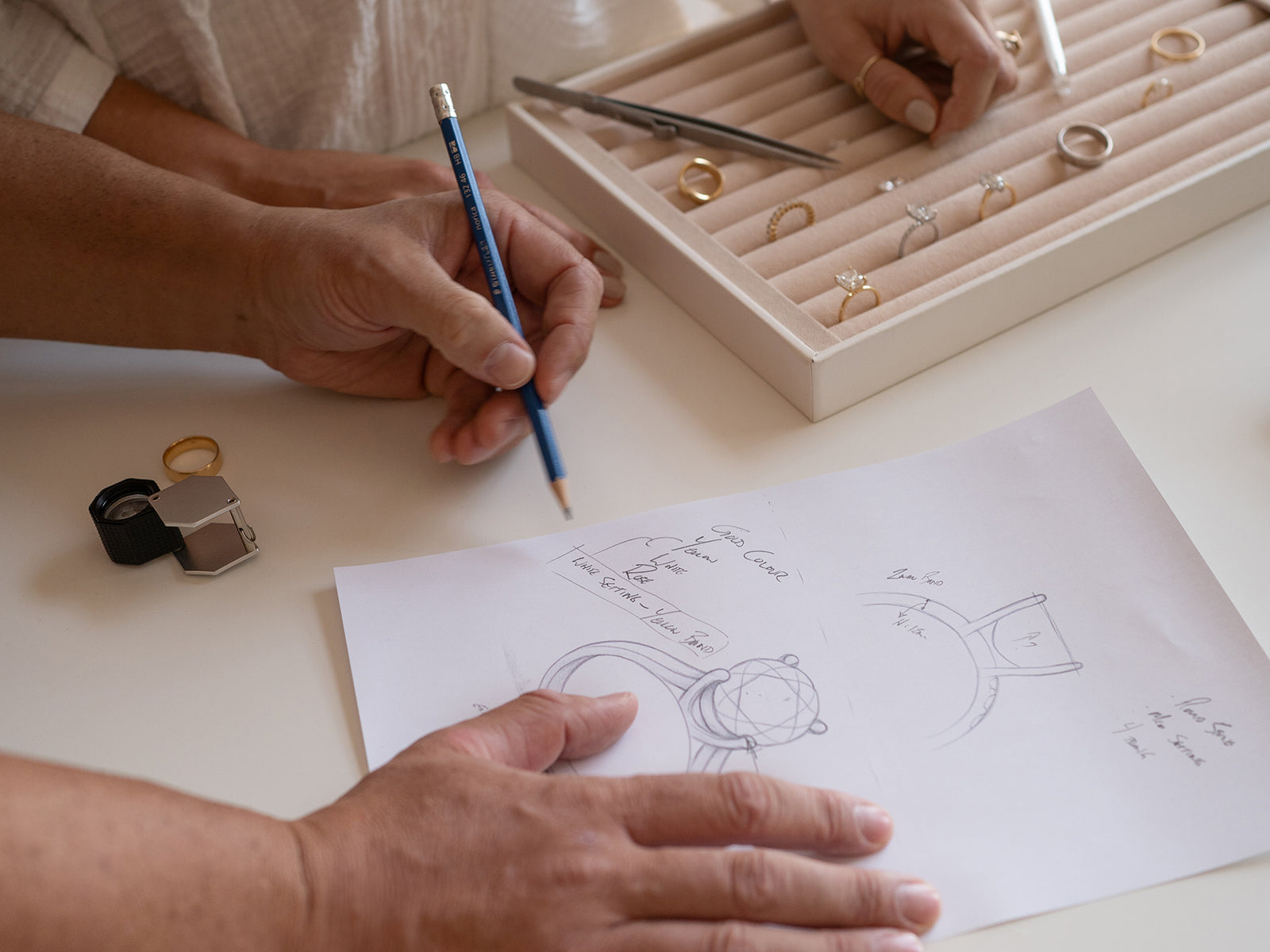 From Sketch to Stone: The Art of Crafting a Custom Engagement Ring.