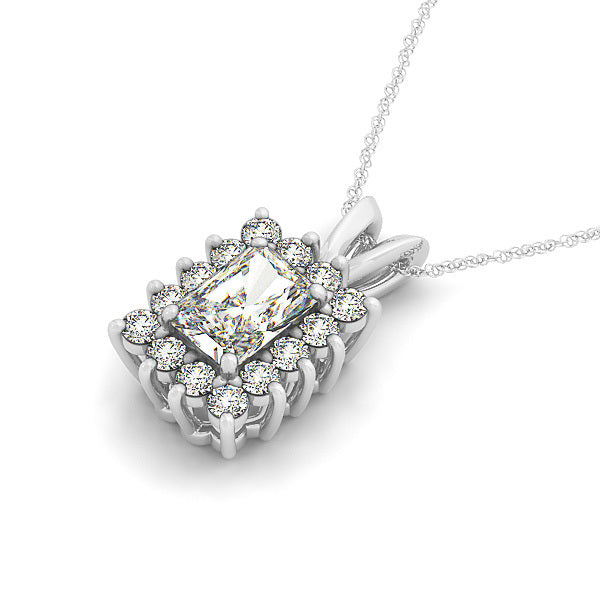 Multi-Diamond Emerald Cut Pendant