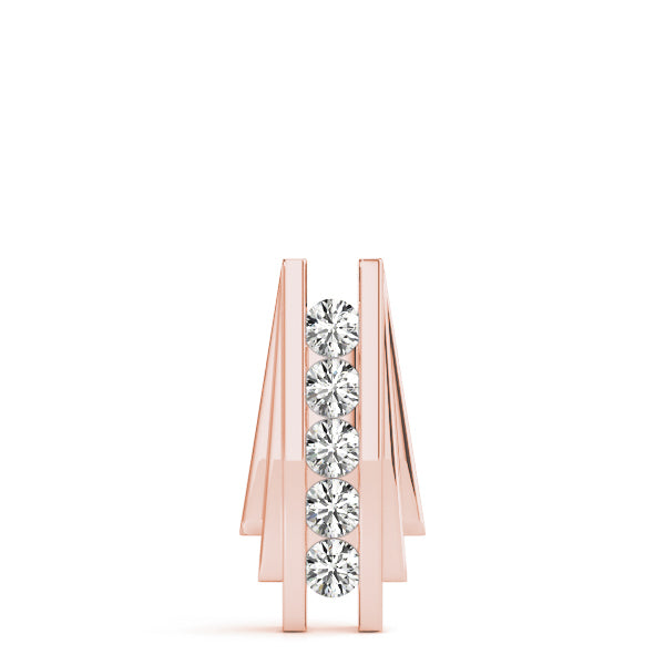 Rose Gold Multi-Diamond Fashion Pendant