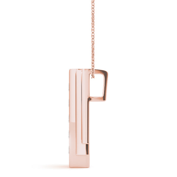 Rose Gold Multi-Diamond Fashion Pendant