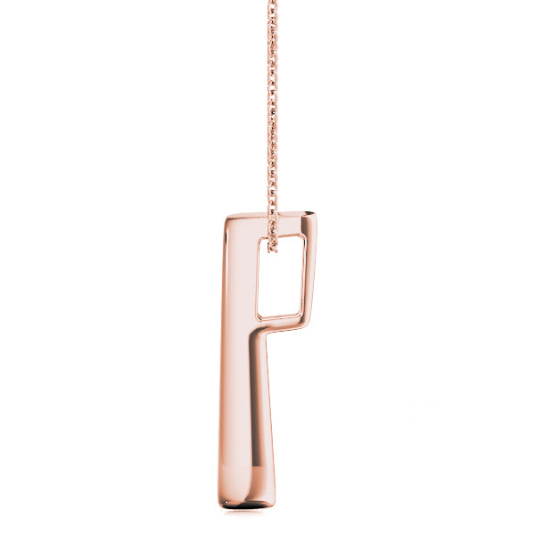 14K Rose Gold Lab Diamond 3-Stone Pendant