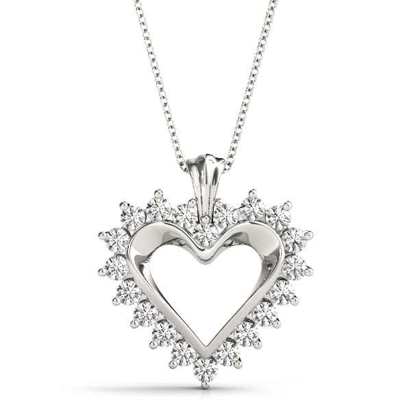 Lab Diamond Heart Pendant