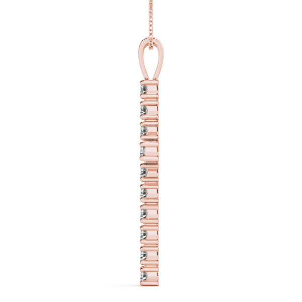 14K Rose Gold 1/2 ct tw Fashion Diamond Pendant