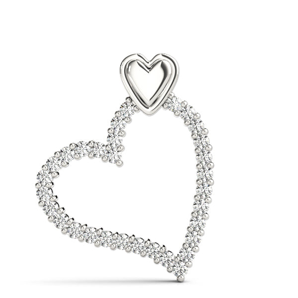 Lab Diamond Heart Pendant