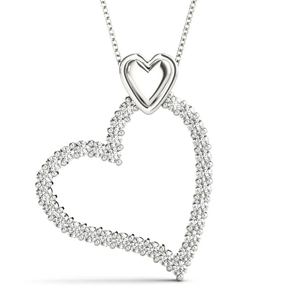 Lab Diamond Heart Pendant