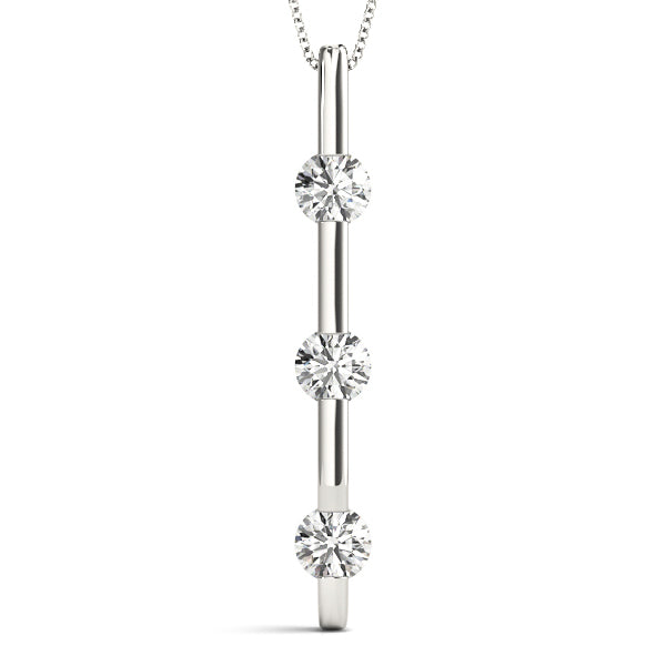 3-Stone Lab Diamond Pendant