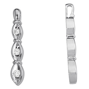 0.50 CT Round Diamond Three-Stone Pendant