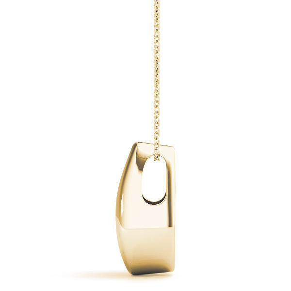 14K Yellow Gold Lab Diamond 3-Stone Pendant