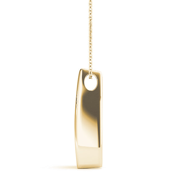 14K Yellow Gold 0.3ctw Diamond Three-Stone Pendant