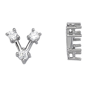 Diamond 3-Stone Round Pendant