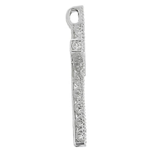 Multi-Diamond Religious Cross Pendant