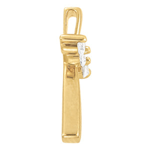 Lab Diamond Religious Cross Pendant