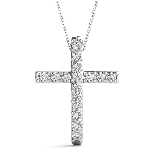 Lab Diamond Religious Cross Pendant