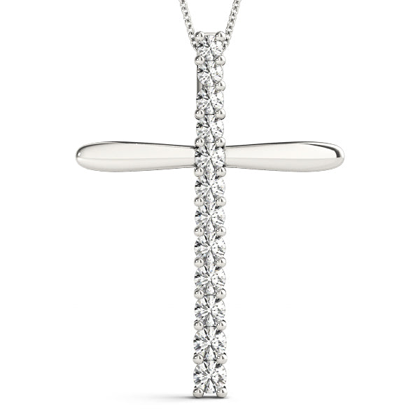 Lab Diamond Religious Cross Pendant