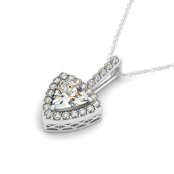 Multi-Diamond Trillion Halo Pendant