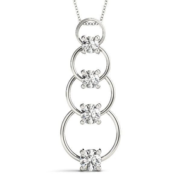 Multi-Stone Lab Diamond Journey Pendant