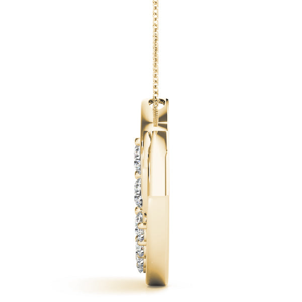 14K Yellow Gold Diamond Journey Pendant