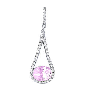 Diamond Oval Pendant