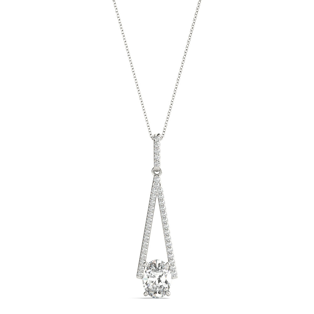 74 Diamond Round Halo Pendant