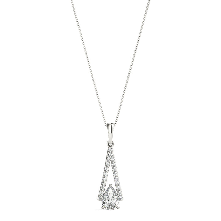 Round Diamond Halo Pendant