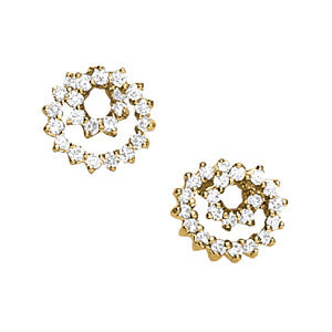 Lab Diamond Round Stud Earrings