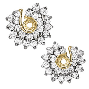 Round Diamond Earring Jacket Right