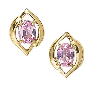 Oval Diamond Single Earring in Premium Metal