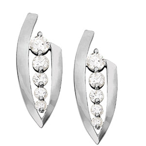 Diamond Journey Round Stud Earrings