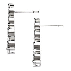 Diamond Journey Round Stone Earrings