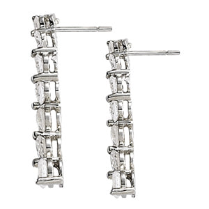 Diamond Journey Round Stone Earrings