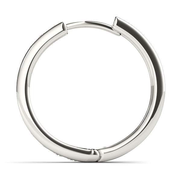 Diamond Lab-Grown 14K Gold Hoop Earrings