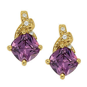 14K Gold Multi-Diamond Cluster Earrings