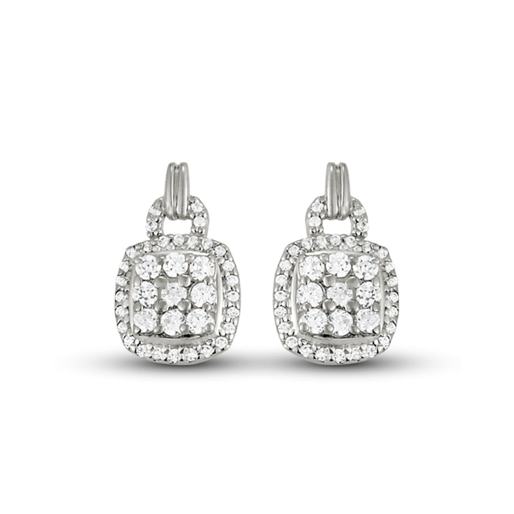 Round Diamond Multi-Stone Fashion Earrings