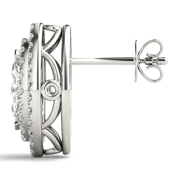 Diamond Double Halo Earrings