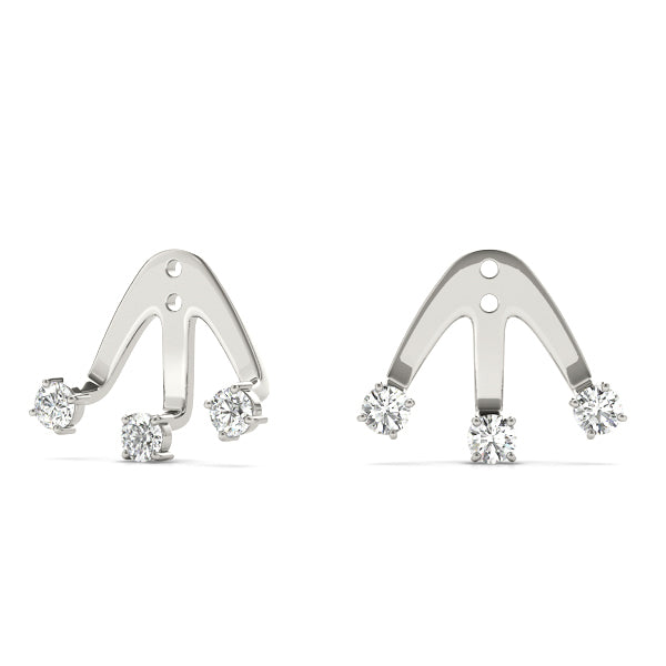 Diamond 3 Stone Earring Jackets