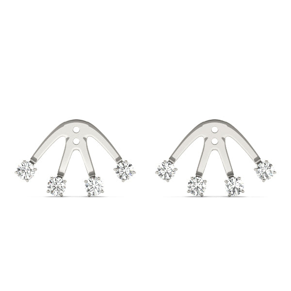 4 Stone Diamond Earring Jackets