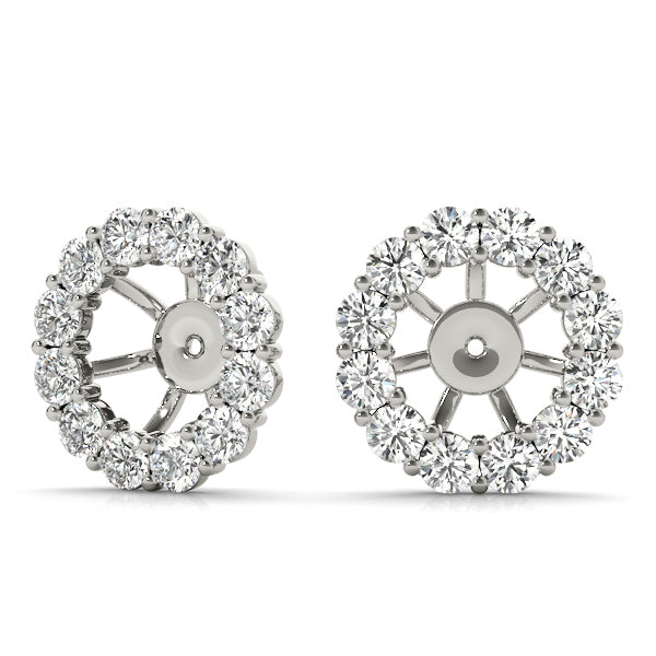 Diamond Accent Earring Jacket for .75 CT Center