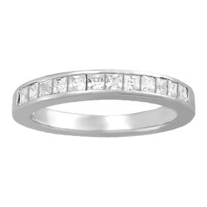 Princess Diamond Multi-Stone Wedding Band