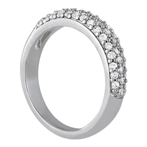 Round Diamond Pave Wedding Band