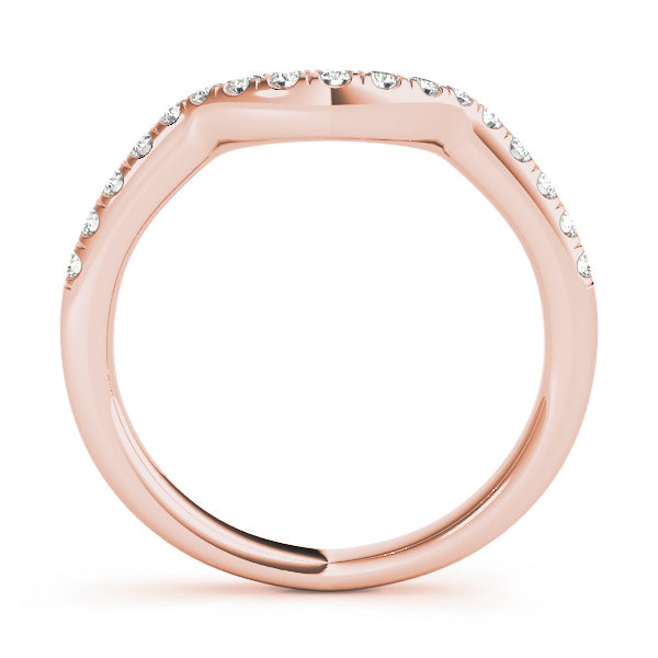 14K Rose Gold Diamond Wedding Ring