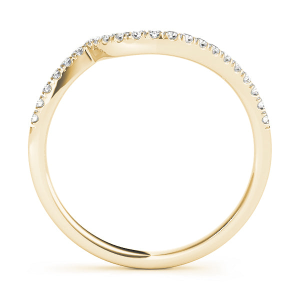 18K Yellow Gold Multi-Diamond Wedding Band