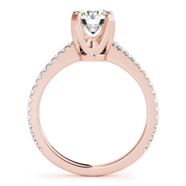 18K Rose Gold 1.25 ctw Diamond Engagement Ring