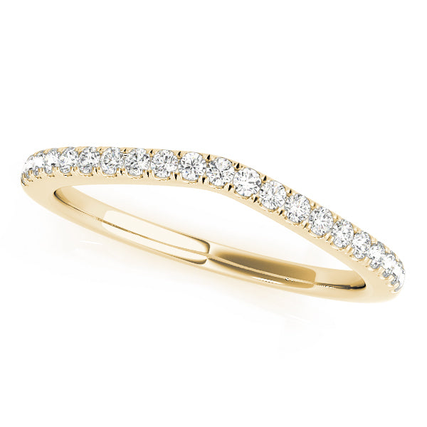 14K Yellow Gold Diamond Wedding Ring