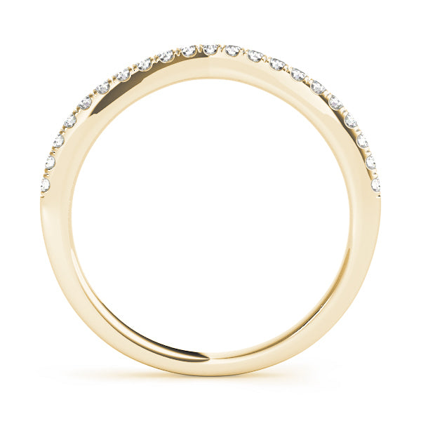 14K Yellow Gold Diamond Wedding Ring