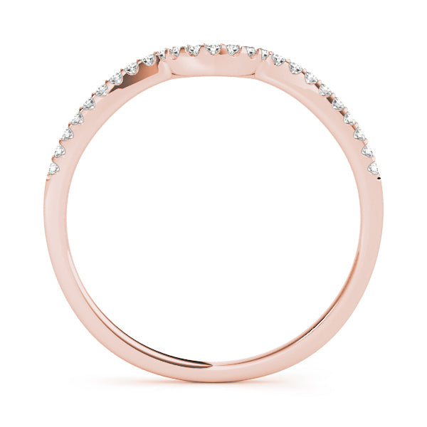 14K Rose Gold Diamond Wedding Ring