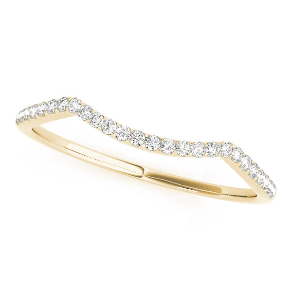 18K Yellow Gold Multi-Diamond Wedding Band
