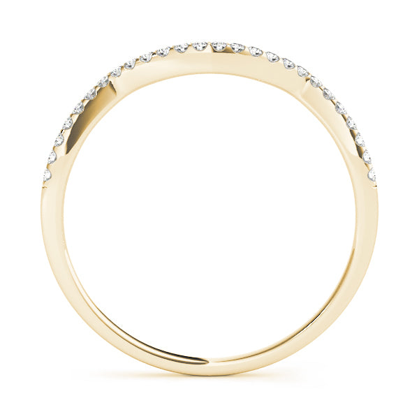 18K Yellow Gold Multi-Diamond Wedding Band