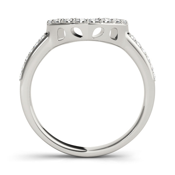 14K White Gold Round Diamond Wedding Ring
