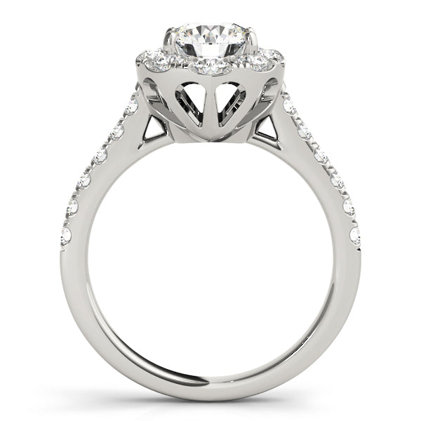 Round Diamond Halo Engagement Ring | 1.0 CT Center