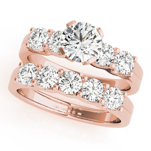 14K Rose Gold 1.24ctw Round Diamond Engagement Ring